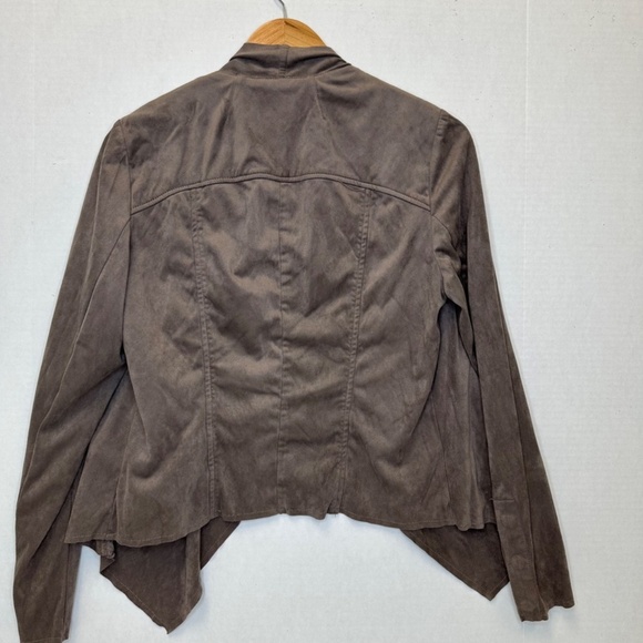 Kut from the Kloth Suede Brown Open Cardigan size Large - Picture 2 of 9